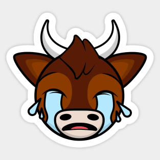 Sad Bull Delgado Sticker